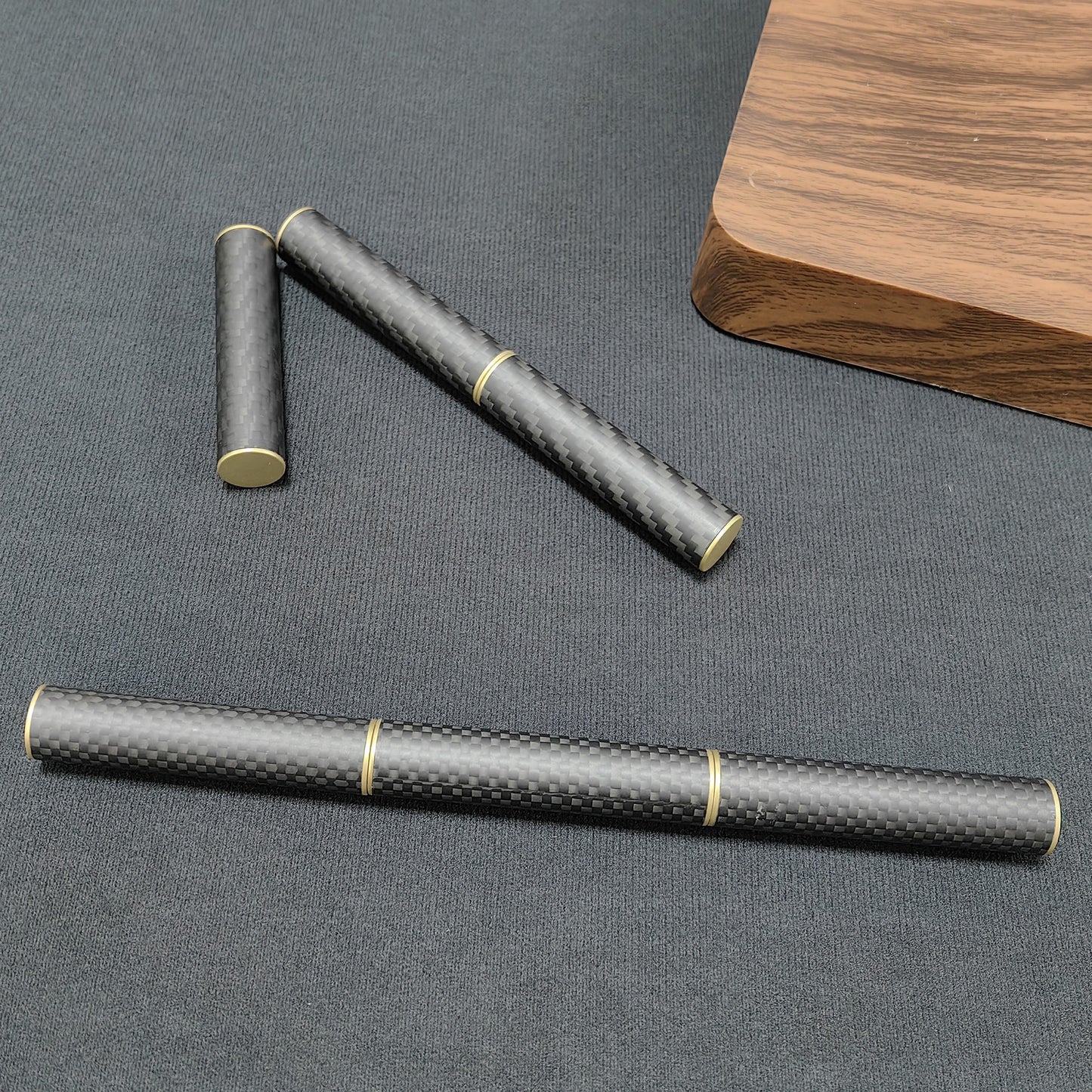 Three Section Carbon Fiber Stick Rod Hand Fidget Toys | Three Section Stick Rotating Anti-stress PPB Fidget Toys for Gift & Collection
