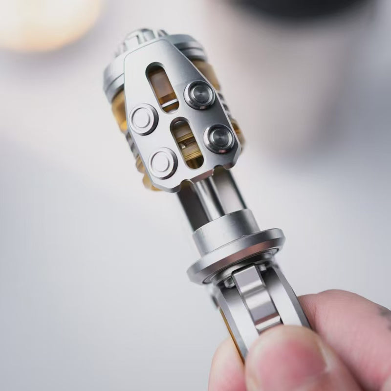 GoBiggeR Sinian Stainless Steel Hand Fidget Haptic Slider | GobiggeR Sinian PEI EDC Hand Slider | GobiggeR Sinian Hand Fidget Toy PPB for Collection & Gift