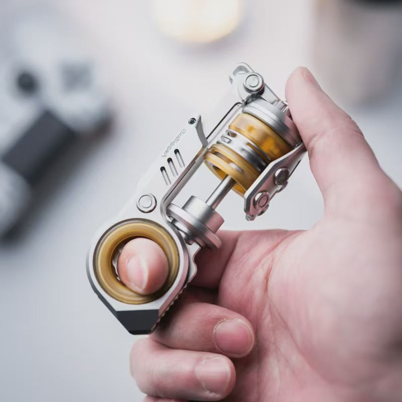 GoBiggeR Sinian Stainless Steel Hand Fidget Haptic Slider | GobiggeR Sinian PEI EDC Hand Slider | GobiggeR Sinian Hand Fidget Toy PPB for Collection & Gift