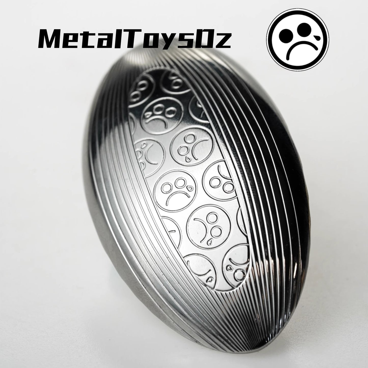 MetalToys Dz Top-E Stainless Steel Mechanical Hand Push Slider | MetalToys Dz Top-E Brass EDC Hand Slider | Top-E Metal Fidget for Gift & Collection