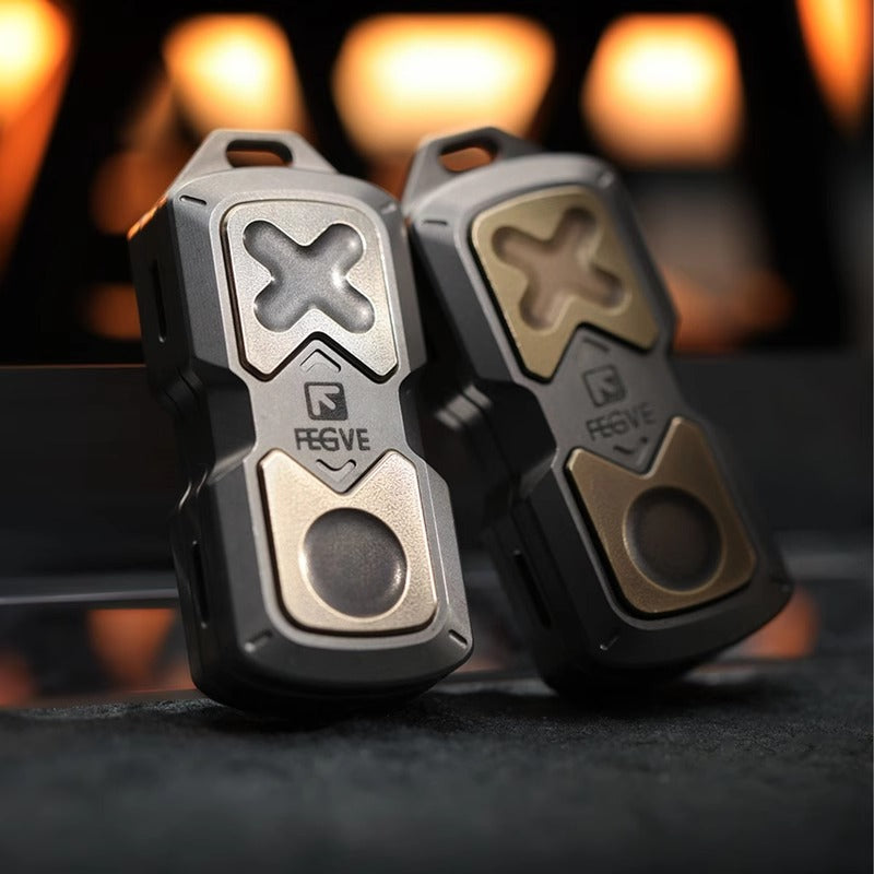 New FEGVE 101 Series Titanium TC4 Three Layer Hand Haptic Push Slider | New FEGVE Fidget Toy Hand Push PPB Decompression| FEGVE EDC Push Slider for Gift & Collection