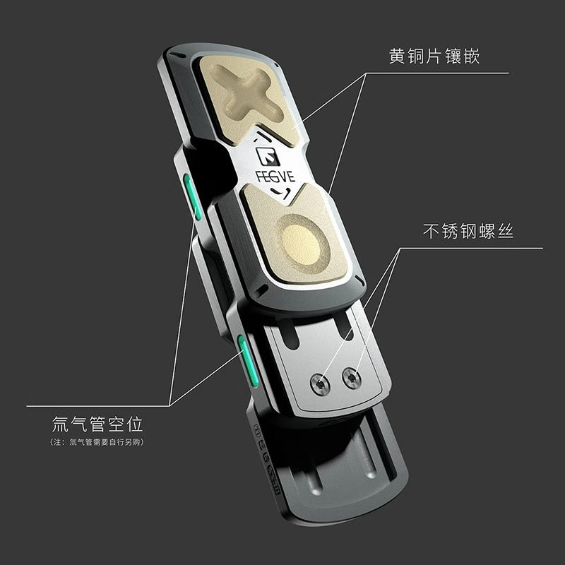 New FEGVE 101 Series Titanium TC4 Three Layer Hand Haptic Push Slider | New FEGVE Fidget Toy Hand Push PPB Decompression| FEGVE EDC Push Slider for Gift & Collection