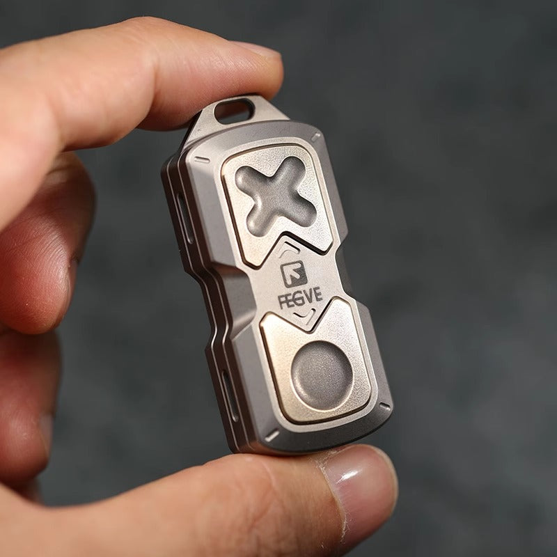 New FEGVE 101 Series Titanium TC4 Three Layer Hand Haptic Push Slider | New FEGVE Fidget Toy Hand Push PPB Decompression| FEGVE EDC Push Slider for Gift & Collection