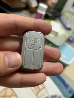 WANWU PEI-G10 Mini Armor Shield Hand Slider | WANWU Mini Metal Line Of Defense PPB Hand Slider | Mini EDC Shield Push Pull Slider for Collection & Gift