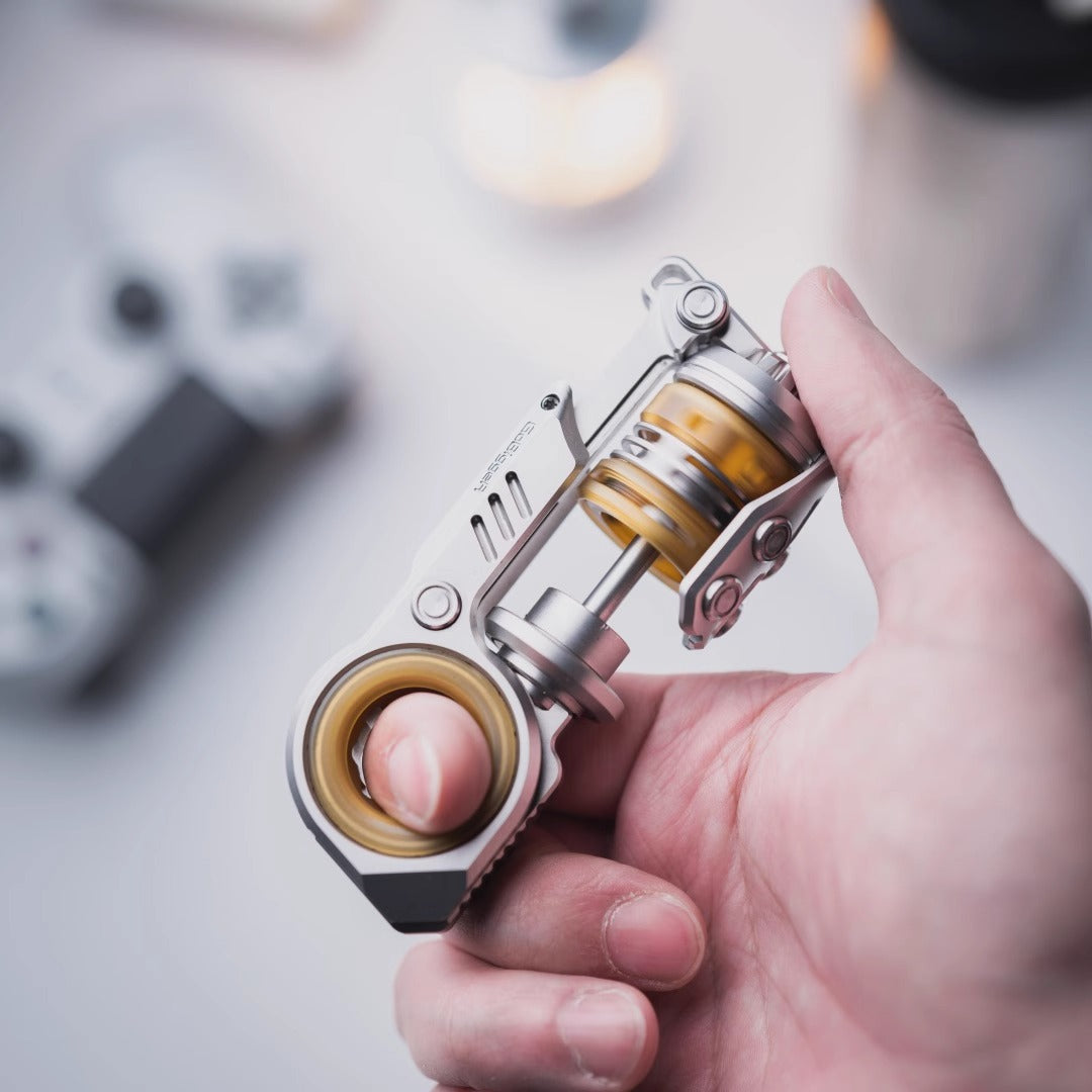 GoBiggeR Sinian Stainless Steel Hand Fidget Haptic Slider | GobiggeR Sinian PEI EDC Hand Slider | GobiggeR Sinian Hand Fidget Toy PPB for Collection & Gift