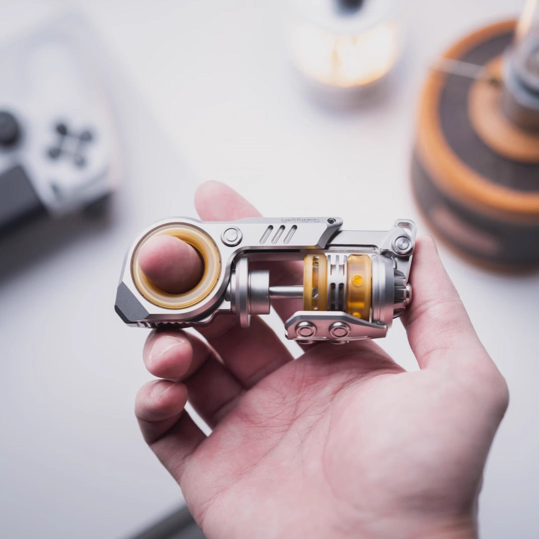 GoBiggeR Sinian Stainless Steel Hand Fidget Haptic Slider | GobiggeR Sinian PEI EDC Hand Slider | GobiggeR Sinian Hand Fidget Toy PPB for Collection & Gift