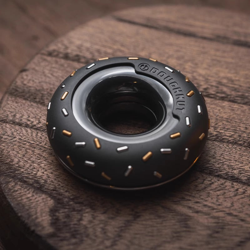 Lautie x Urban Zirconium Doughnut Hand Haptic Push Slider | Lautie Urban EDC Copper Doughnut Hand Slider for Collection & Gift
