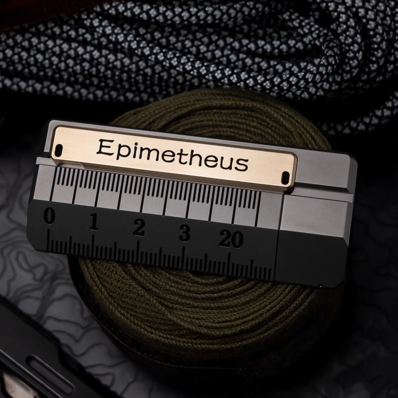 EDCELL x ROGUE Co-Branded "Deception Ruler" Mechanical Push Slider | EDCELL x ROUGUE EDC Haptic Hand Deception Ruler Fidget Slider for Collection & Gift