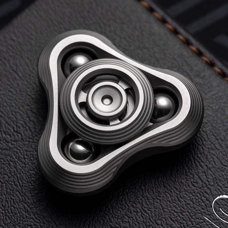 WANWU "Shockwave" Hand Gyro Fidget Spinner | WANWU "Shockwave" Mini EDC Hand Spinner | Mini "Shockwave" Strike PPB Steel Hand Fidget for Gift & Collection