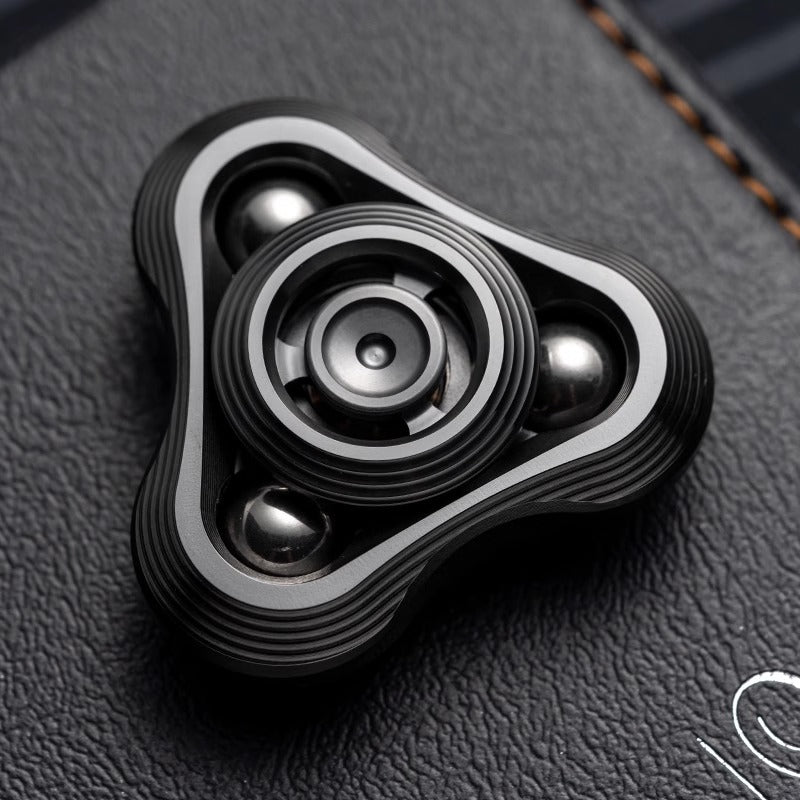 WANWU "Shockwave" Hand Gyro Fidget Spinner | WANWU "Shockwave" Mini EDC Hand Spinner | Mini "Shockwave" Strike PPB Steel Hand Fidget for Gift & Collection