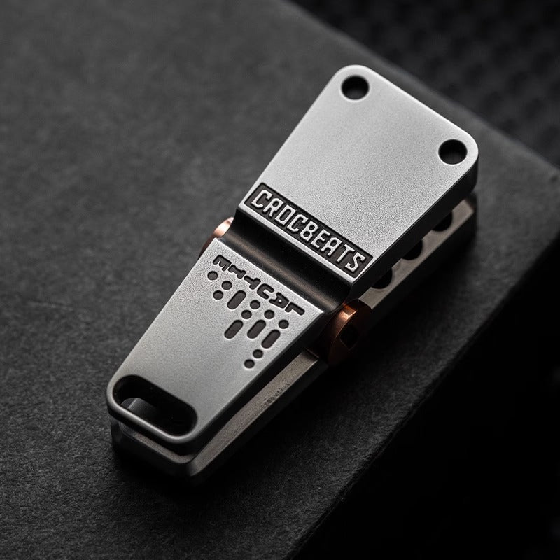 Lautie Spy Crocbeats Stainless Steel Hand Clicker | Lautie Crocbeats EDC Hand Fidget Clicker | Lautie Metal Hand Clicker for Gift & Collection
