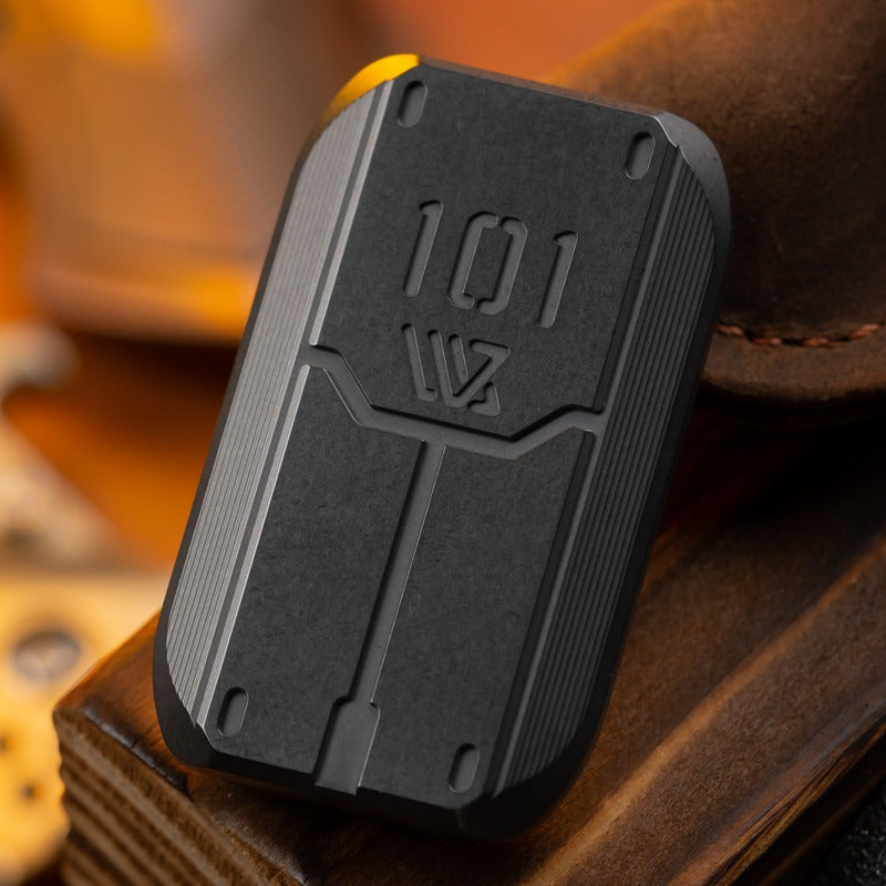 WANWU PEI-G10 Mini Armor Shield Hand Slider | WANWU Mini Metal Line Of Defense PPB Hand Slider | Mini EDC Shield Push Pull Slider for Collection & Gift