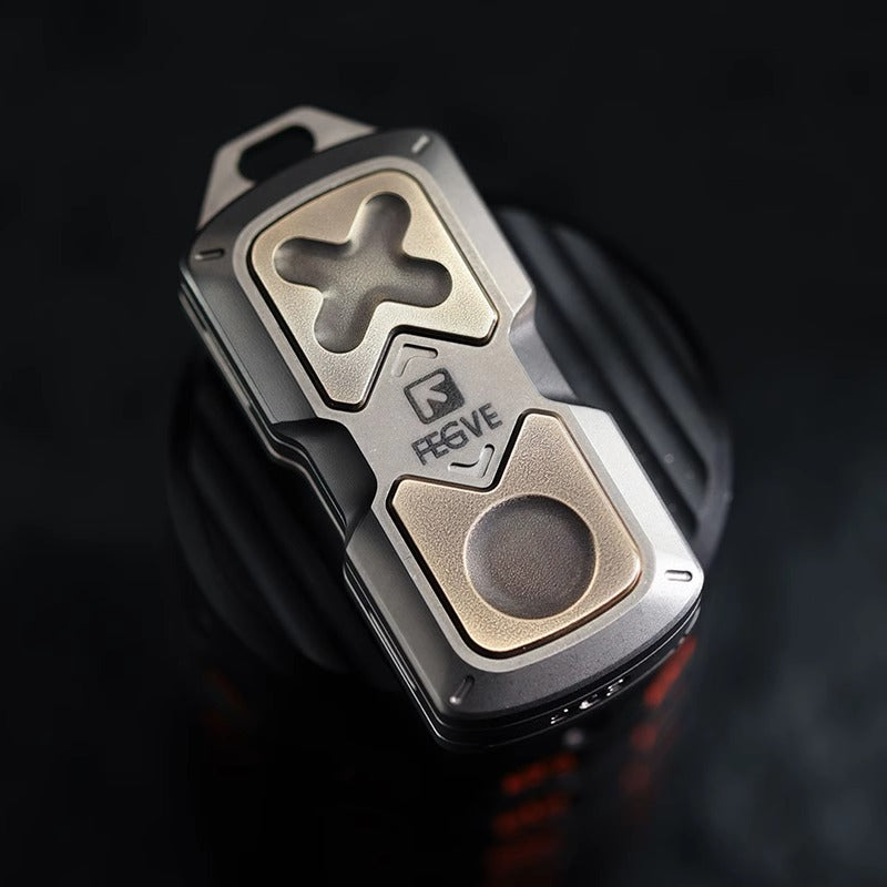 New FEGVE 101 Series Titanium TC4 Three Layer Hand Haptic Push Slider | New FEGVE Fidget Toy Hand Push PPB Decompression| FEGVE EDC Push Slider for Gift & Collection