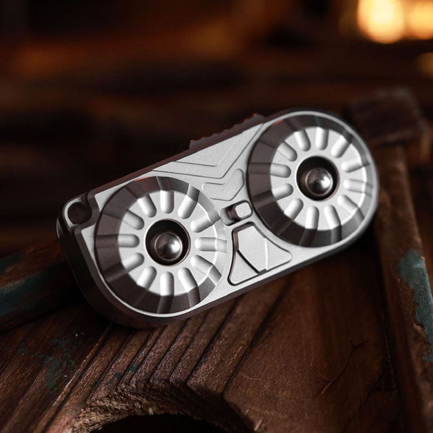 New MOT Studio Owl Stainless Steel Hand Haptic Fidget Push Slider | New MOT Studio Owl Stainless Steel EDC Hand Fidget Toys | New MOT Studio Owl EDC PPB Hand Push Slider for Gift & Collection.