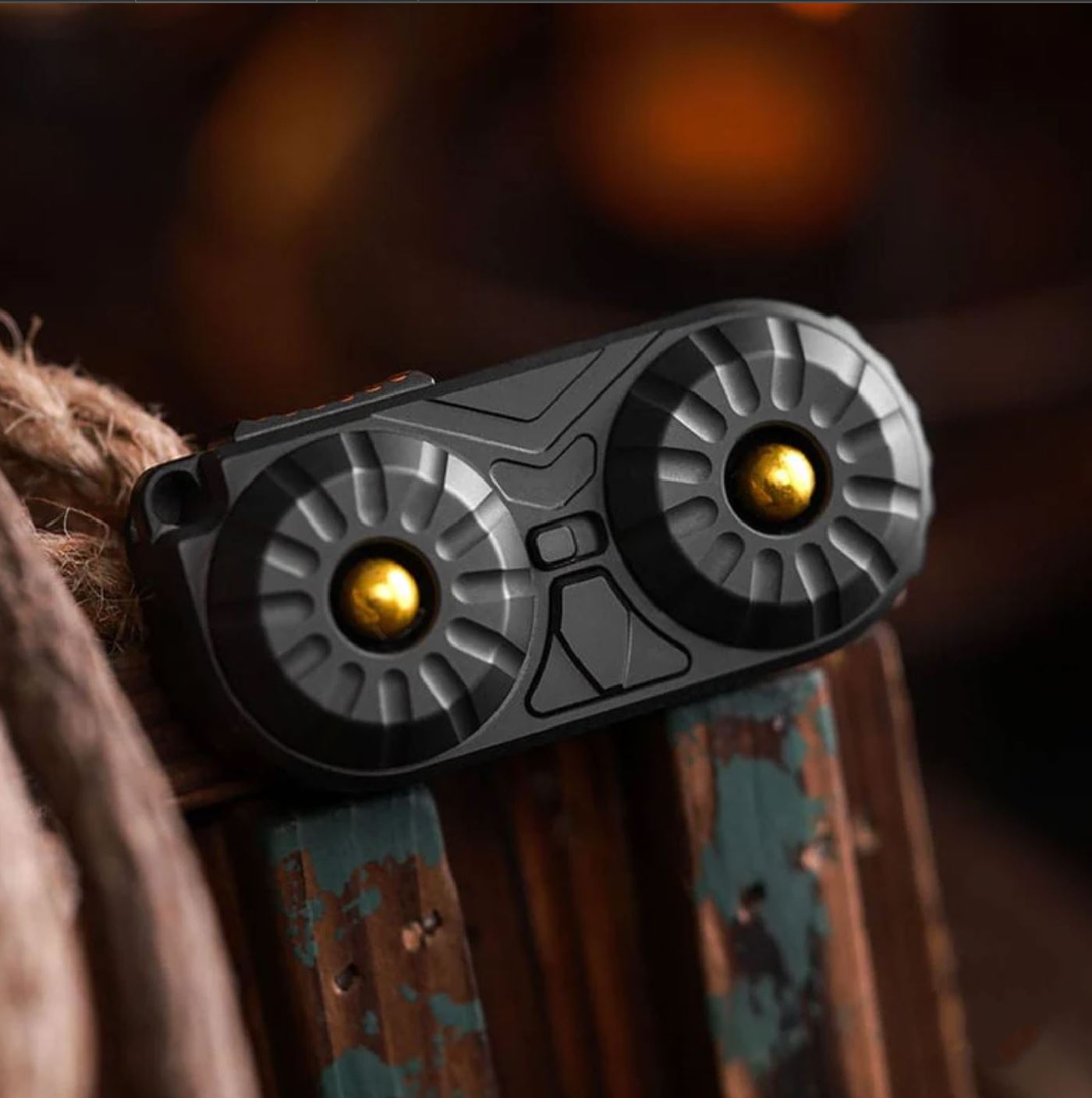New MOT Studio Owl Stainless Steel Hand Haptic Fidget Push Slider | New MOT Studio Owl Stainless Steel EDC Hand Fidget Toys | New MOT Studio Owl EDC PPB Hand Push Slider for Gift & Collection.