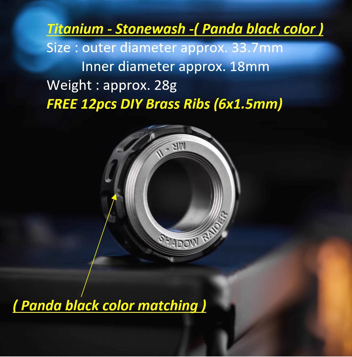 New ACEDC Shadow Raider Mechanical Ring II Hand Slider | ACEDC Metal EDC Hand Finger Mechanical Ring 2 | New ACEDC Mechanical Finger Push Slider for Gift for Gift and Collection