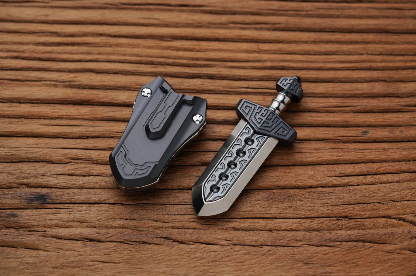 New WANWU "Tai-ah" Sword Hand Haptic Special Material Zirconium Push Slider | New WANWU "Tai-ah" Swords EDC PEI Hand Push Slider | "Tai-ah" Sword PPB Fidget Toys for Collection & Gift