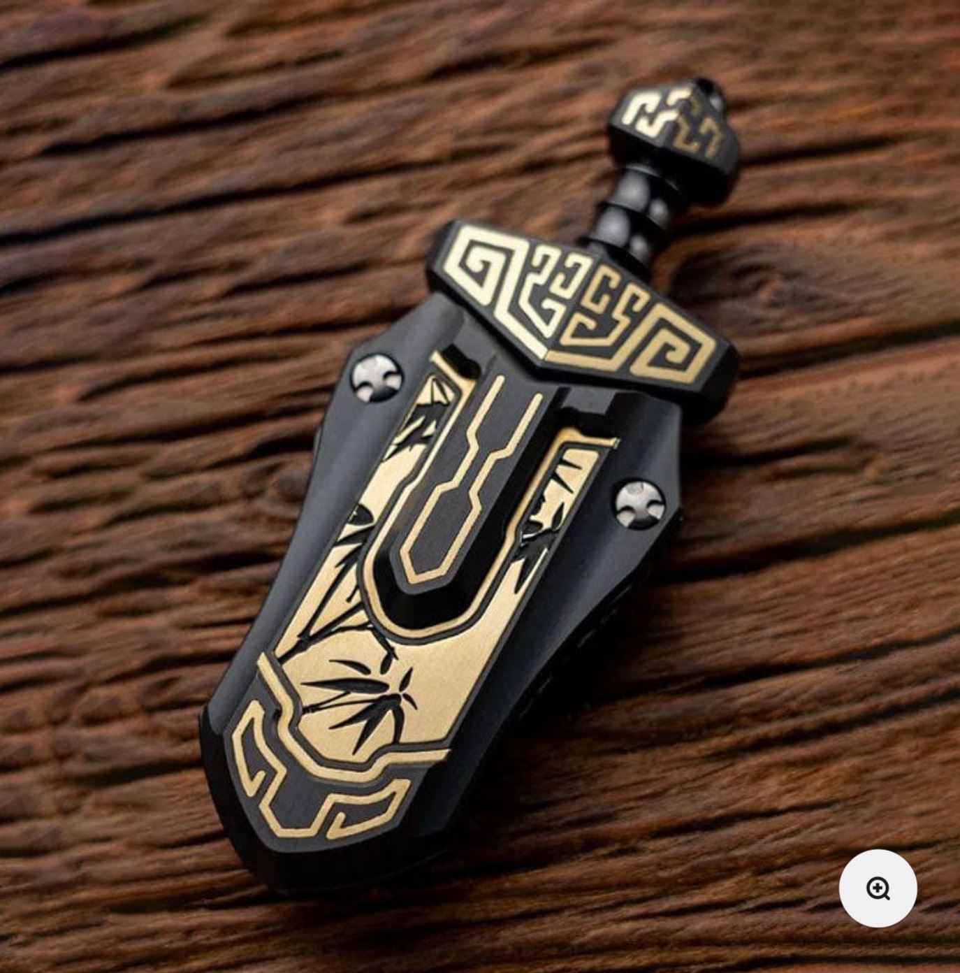 WANWU "Tai-ah" Sword Hand Haptic Titanium Push Slider | New WANWU "Tai-ah" Swords EDC PEI Hand Push Slider | "Tai-ah" Sword PPB Fidget Toys for Collection & Gift