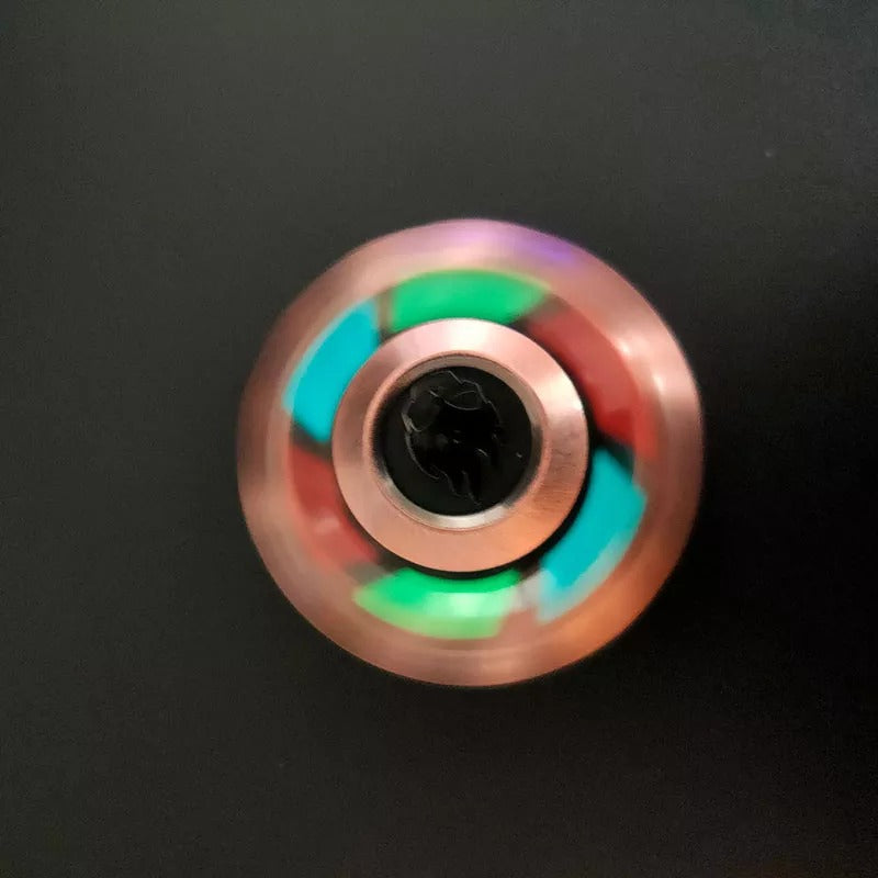 Colorful Luminous Hand Gyro Spinner | Metal Luminous Hand Fidget toys | EDC Luminous Hand Fidget Spinner for Fun and Gift Collection