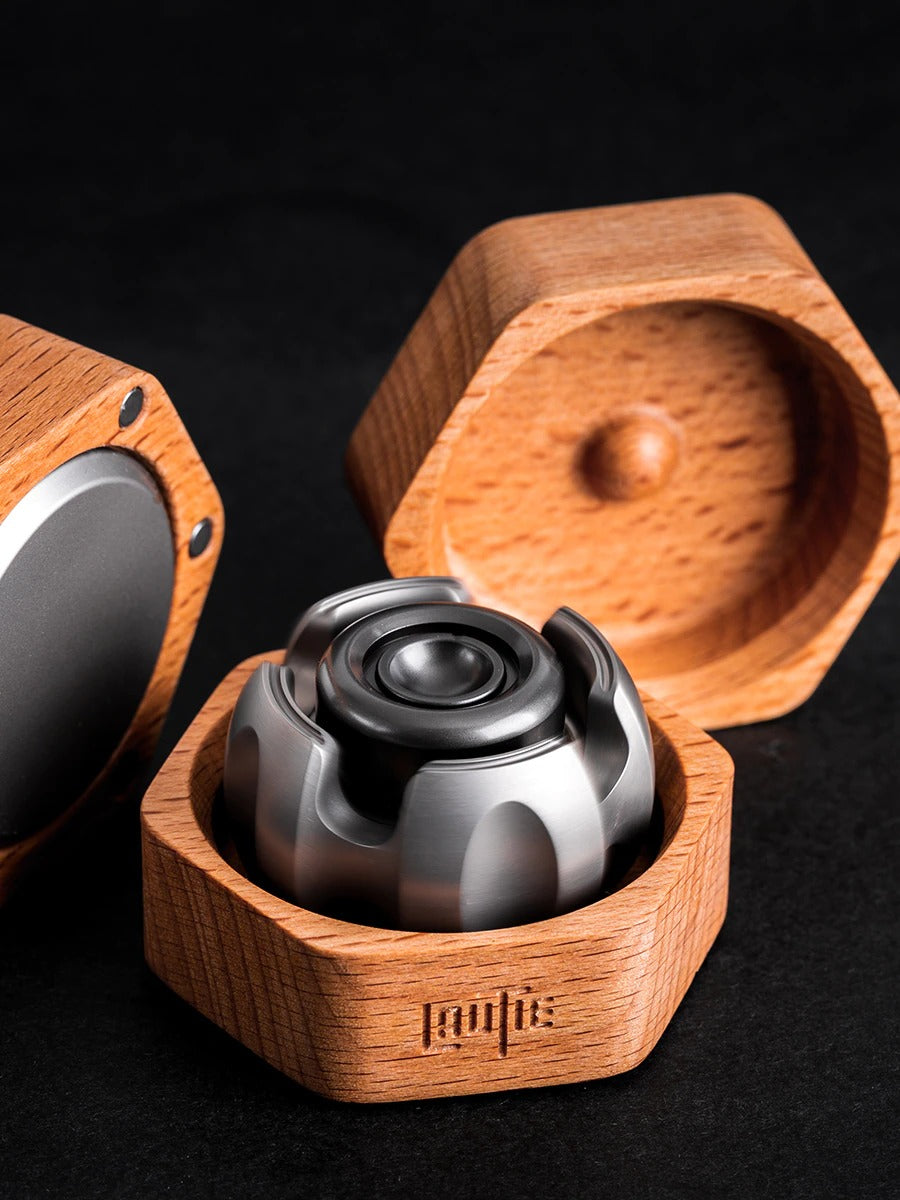 Lautie Noiz Metal Hand Spinner | Lautie Noise Stainless Steel Fidget Spinner | Noise EDC Titanium Hand Spinner for Gift & Collection