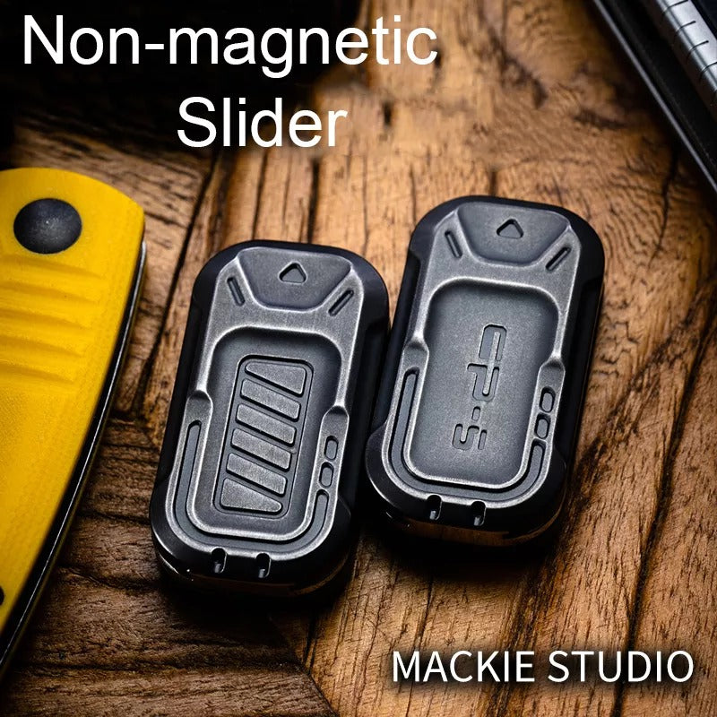 New Mackie Hand Push Slider Push Pop | Mackie CP-5 Hand Fidget Spinner Finger Push Decompression | CP-5 EDC Push Slider for Gift and Collection