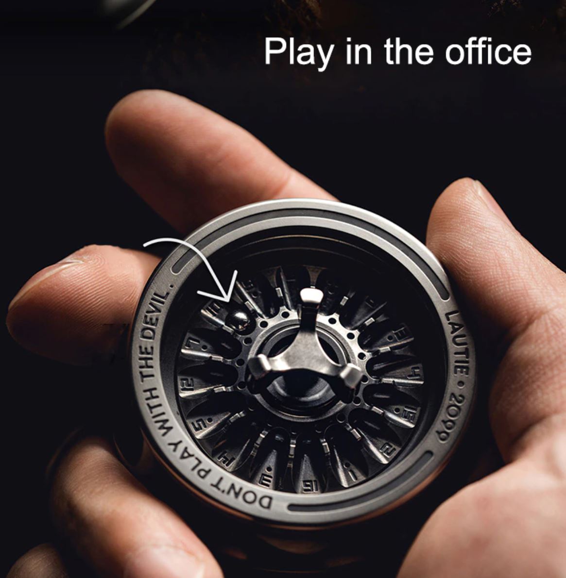 Lautie 2099 Series Lucky Turn Table Hand Gyro Spinner | Lautie Lucky Turn Table Hand Gyro Fidget for Collection and Gift