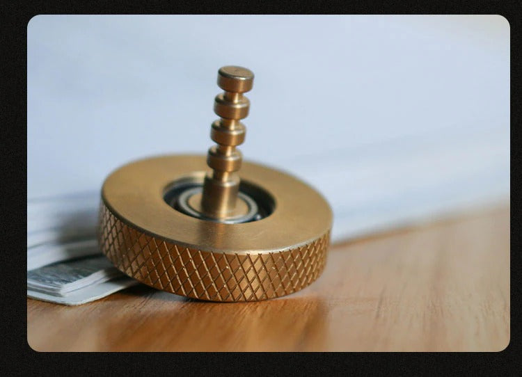 Mini Cyclone Hand Twisted Spinner | Mini Brass Hand Fidget Spinner | EDC Hand Spinner for Gift & Collection