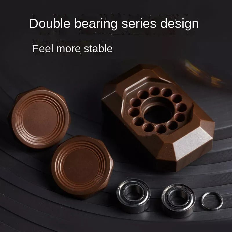 Mini Block Gamestone Stainless Steel Hand Gyro Spinner | Mini EDC Copper Block Hand Fidget Spinner |Mini Metal Hand Gyro fidget toy for gift & Collection.