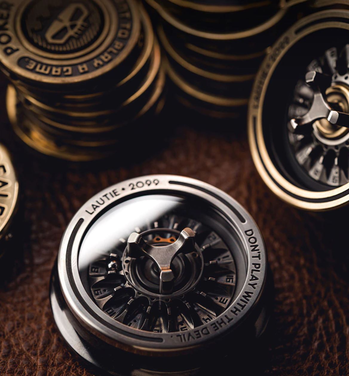 Lautie 2099 Series Lucky Turn Table Hand Gyro Spinner | Lautie Lucky Turn Table Hand Gyro Fidget for Collection and Gift