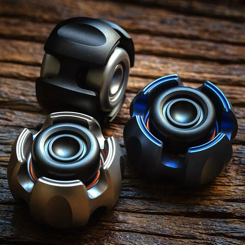 Lautie Noiz Metal Hand Spinner | Lautie Noise Stainless Steel Fidget Spinner | Noise EDC Titanium Hand Spinner for Gift & Collection