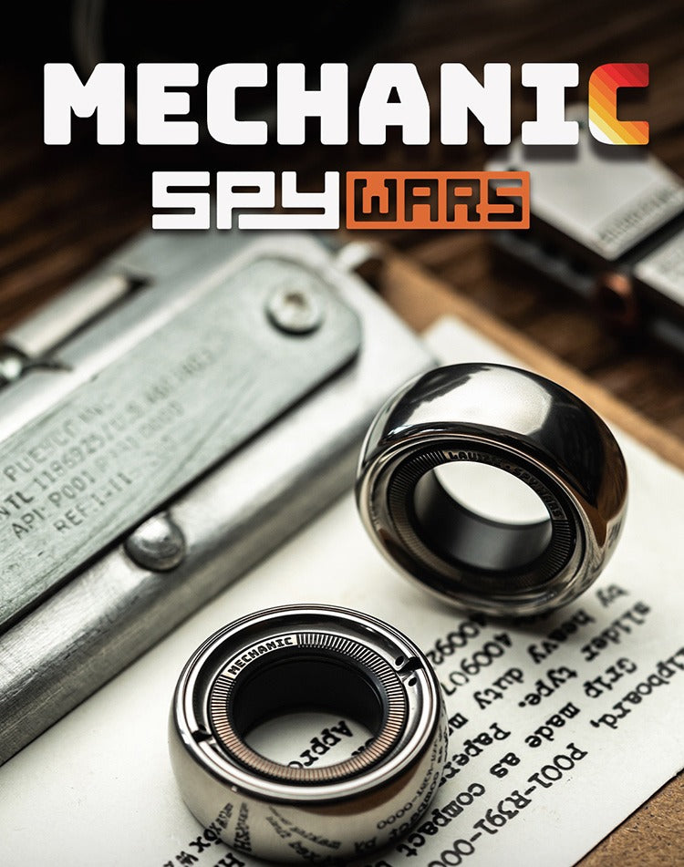 New Launching Lautie SpyWar Mechanic C Stainless Steel Ring Hand Finger Spinner | Lautie Mechanic C Finger Ring Spinner for Gift and Collection