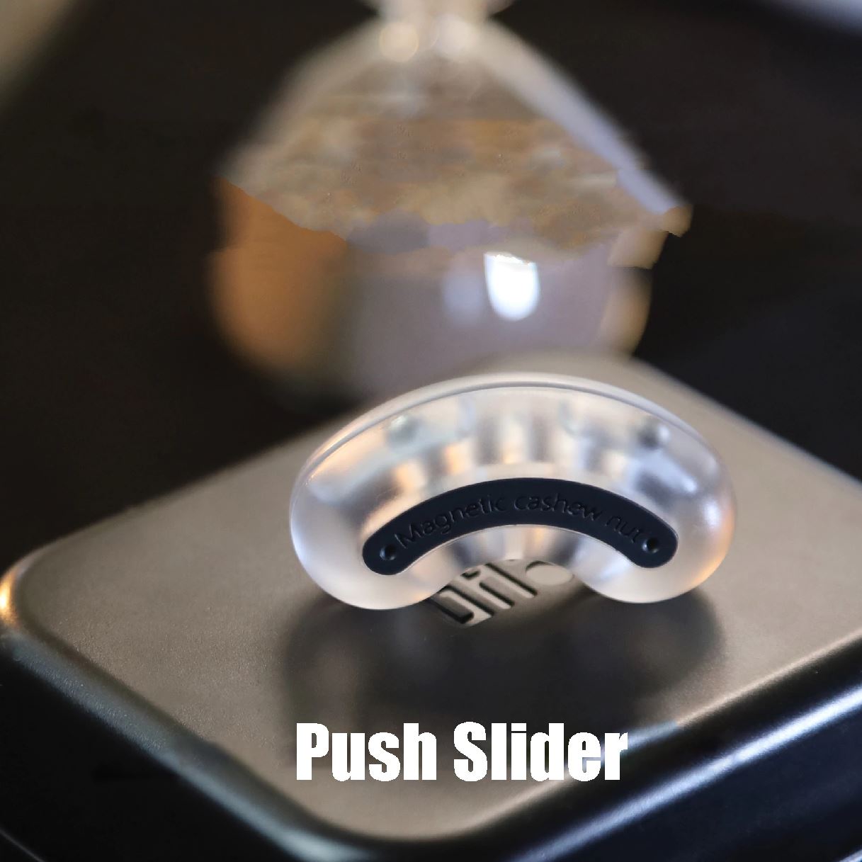 Gao Studio Cashew Nut Hand Push Slider | Gao Studio PC Cashsew Nut Hand Slider |Gao EDC PC Cashew Nut Hand Push Slider for Gift & Collection