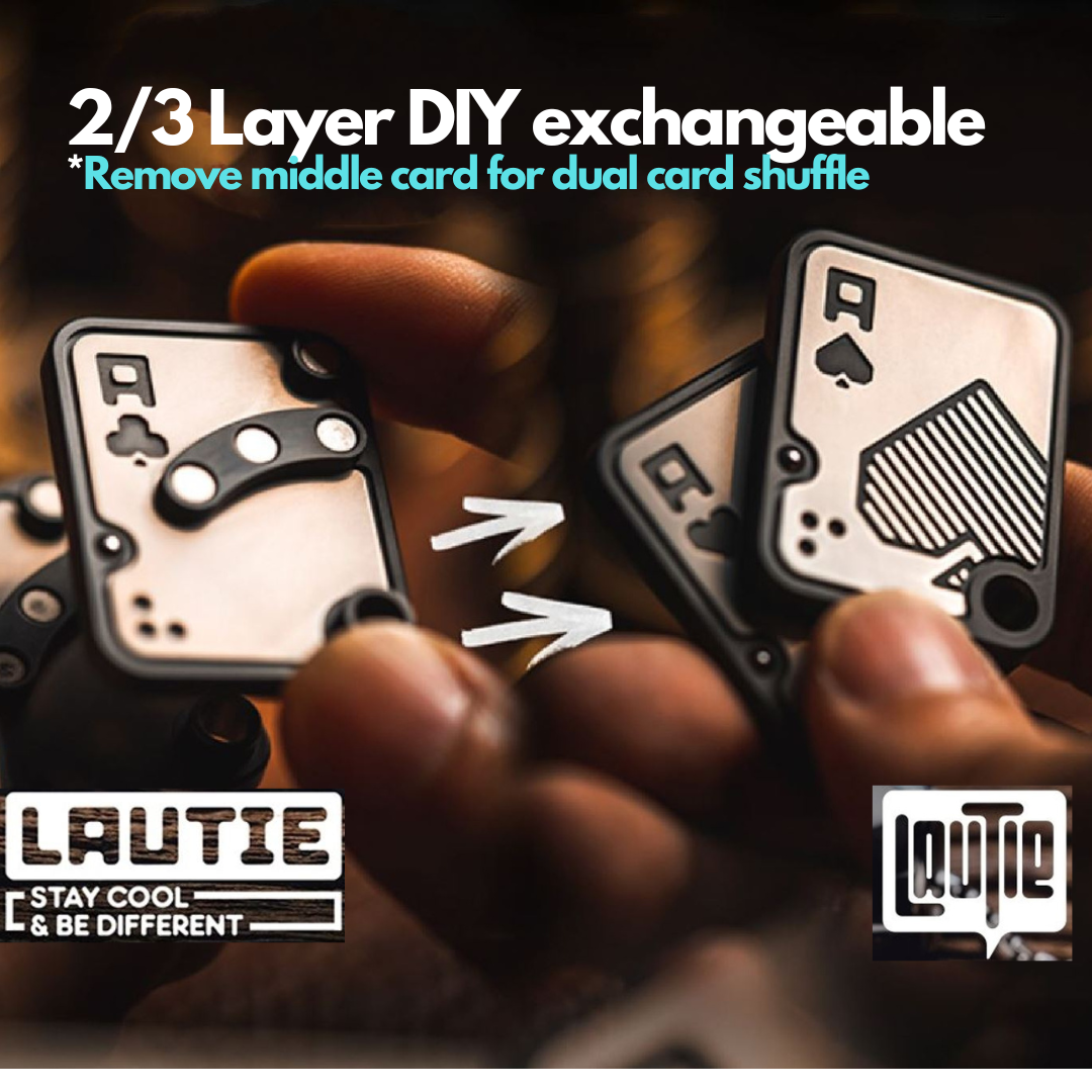 New Arrival Lautie Poker Card 3.0 Slider |Lautie New Shuffle 3.0 AAA_AKQ | New Lautie Poker Skull 3 Layer Slider for Gift & Collection.