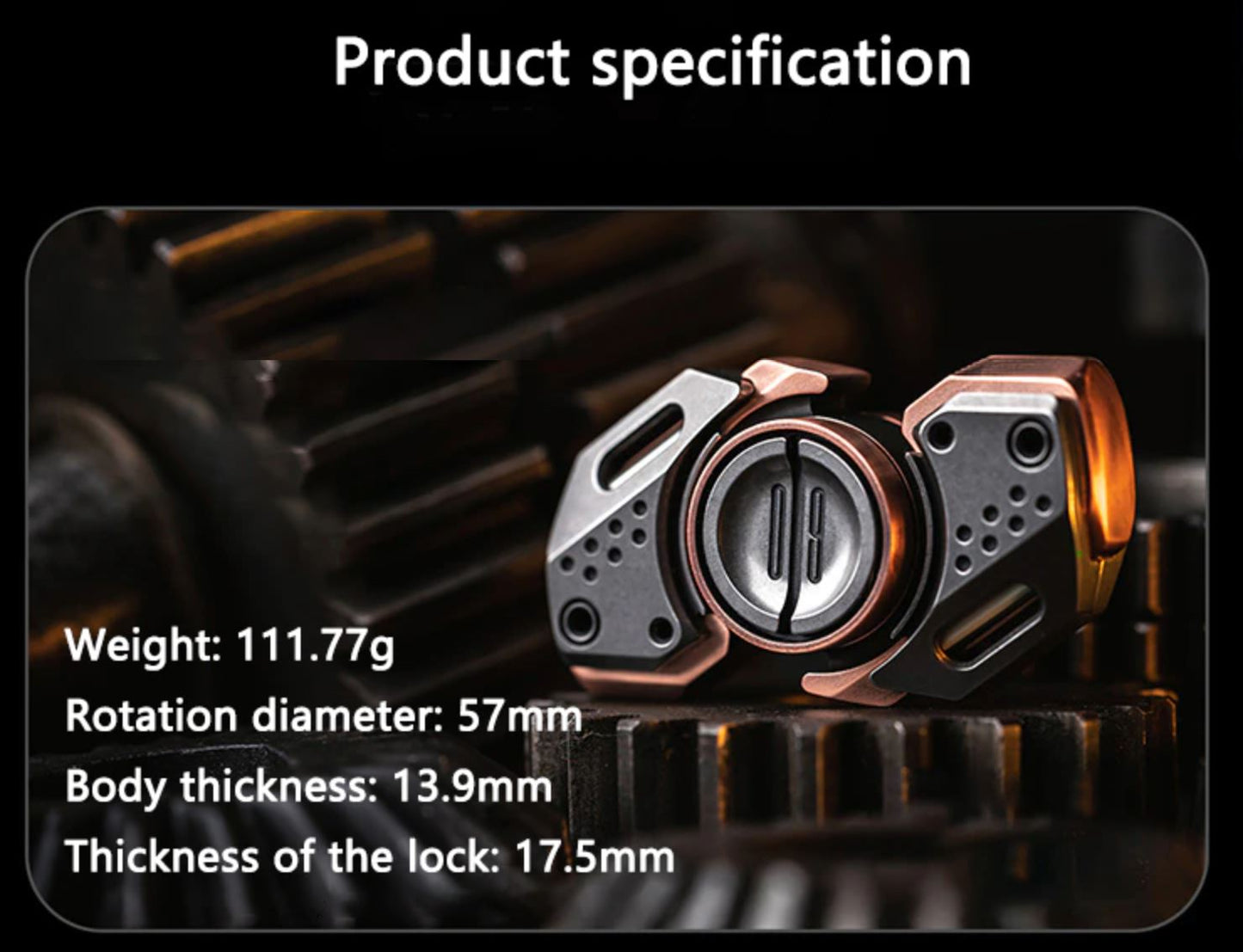 Lautie Bit 09SE Hand Gyro Spinner | Lautie Bit 09SE Hand Fidget Spinner| EDC Bit 09SE Hand Spinner for Gift and Collection