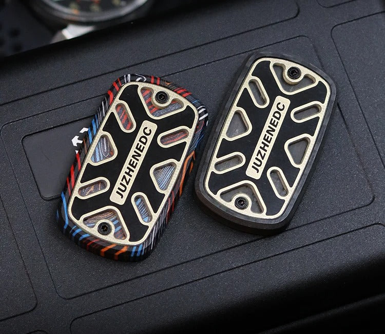 Carbon Fiber Hand Haptic Feel Push Pull Slider | Haptic Hand Push Pull PPB | Anti-stress Hand Push Pull Slider for Gift and Collection
