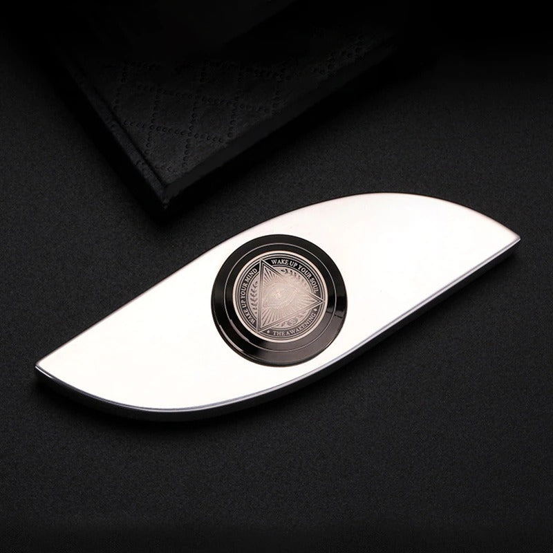 Eye Stylist Autism Metal Hand Spinner | Anti Stress Adult Toys Stress Reliever | Pure Steel Spinner for Gift and Collection