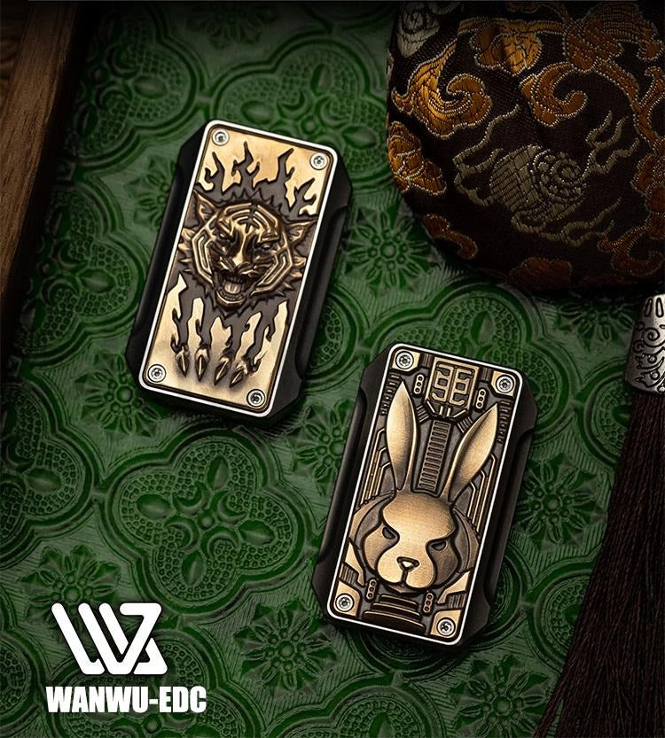 2023 WANWU LIMIT Edition Year of Rabbit Hand Push Slider | WANWU Special Limit Edition Metal Hand Push Fidget | New Limit Edition Wanwu Edc Hand Push Slider for Collection