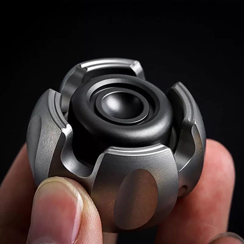 Lautie Noiz Metal Hand Spinner | Lautie Noise Stainless Steel Fidget Spinner | Noise EDC Titanium Hand Spinner for Gift & Collection