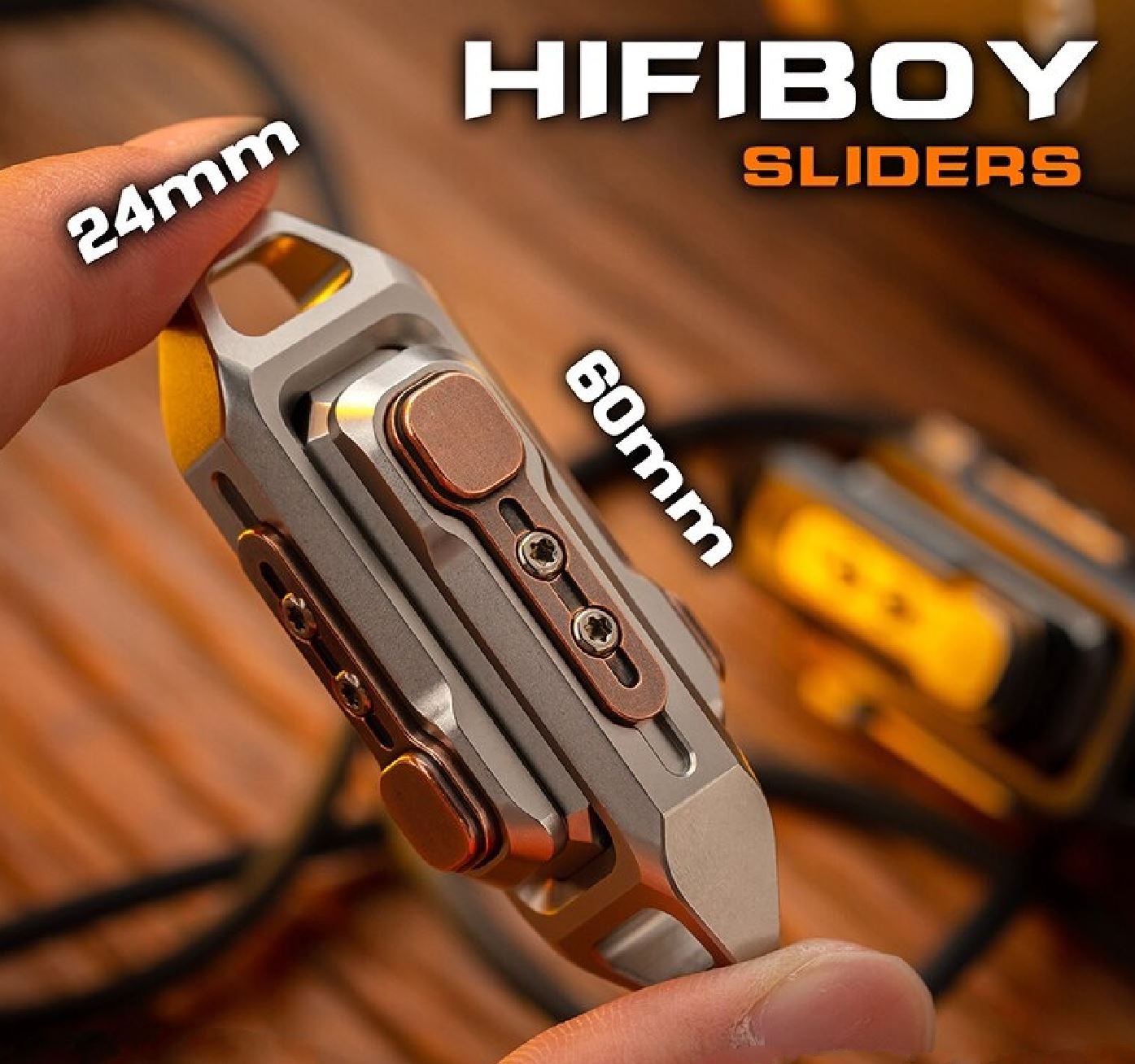 New Launching WANWU HIFIBOY Double Push Hand Haptic Push Slider | WANWU Hifiboy Edc Hand push Haptic Feel Slider for Gift & Collection