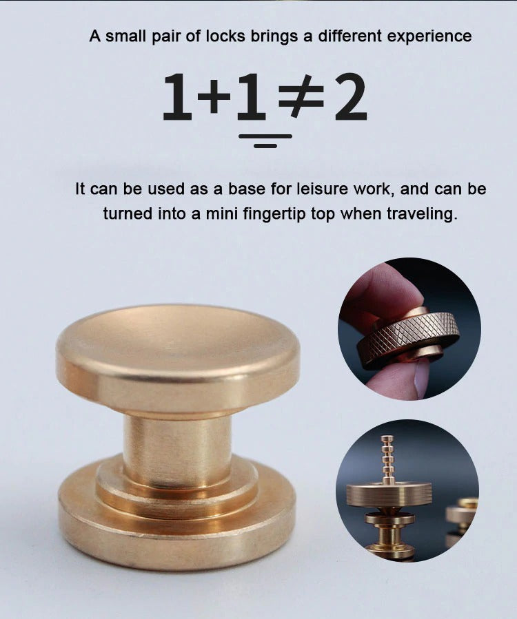 Mini Cyclone Hand Twisted Spinner | Mini Brass Hand Fidget Spinner | EDC Hand Spinner for Gift & Collection