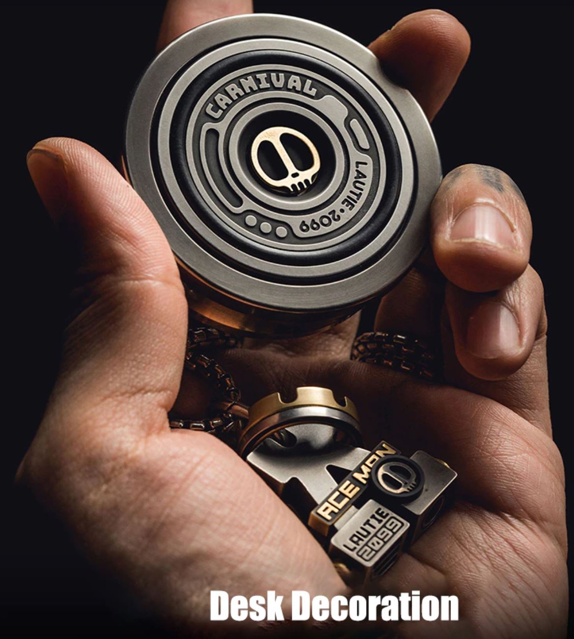 Lautie 2099 Series Lucky Turn Table Hand Gyro Spinner | Lautie Lucky Turn Table Hand Gyro Fidget for Collection and Gift