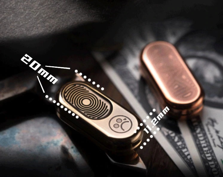 Dz Metal Push Brand PPB Hand Push Slider | Dz EDC Hand Haptic Push Slider Push Pop Fidget Toys | Metal Fidget Push Pop Toys Anti-Stress Autism ADHD Hand Slider for Gift