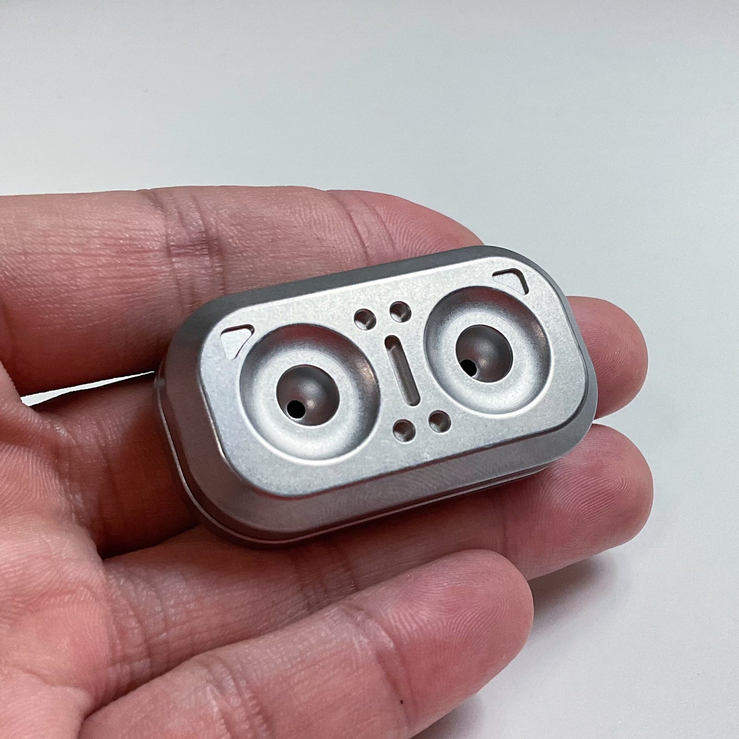 Gao Owl Shape Push Spin Slider | Stainless Steel Owl Shape Push Slider | Gao Stainless Steel Push Spin Flick Haptic Slider for Gift & Collection