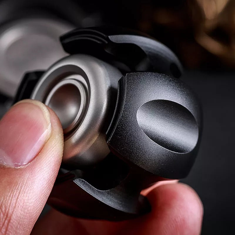 Lautie Noiz Metal Hand Spinner | Lautie Noise Stainless Steel Fidget Spinner | Noise EDC Titanium Hand Spinner for Gift & Collection