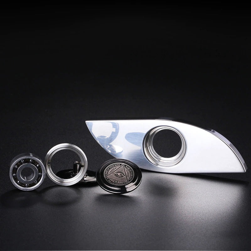 Eye Stylist Autism Metal Hand Spinner | Anti Stress Adult Toys Stress Reliever | Pure Steel Spinner for Gift and Collection