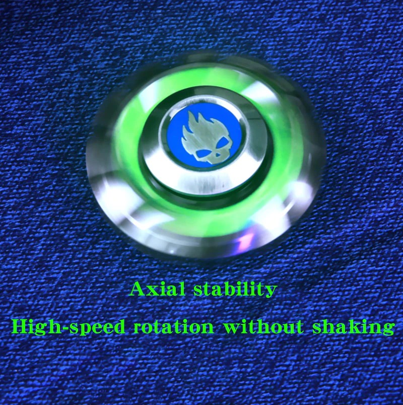 Colorful Luminous Hand Gyro Spinner | Metal Luminous Hand Fidget toys | EDC Luminous Hand Fidget Spinner for Fun and Gift Collection