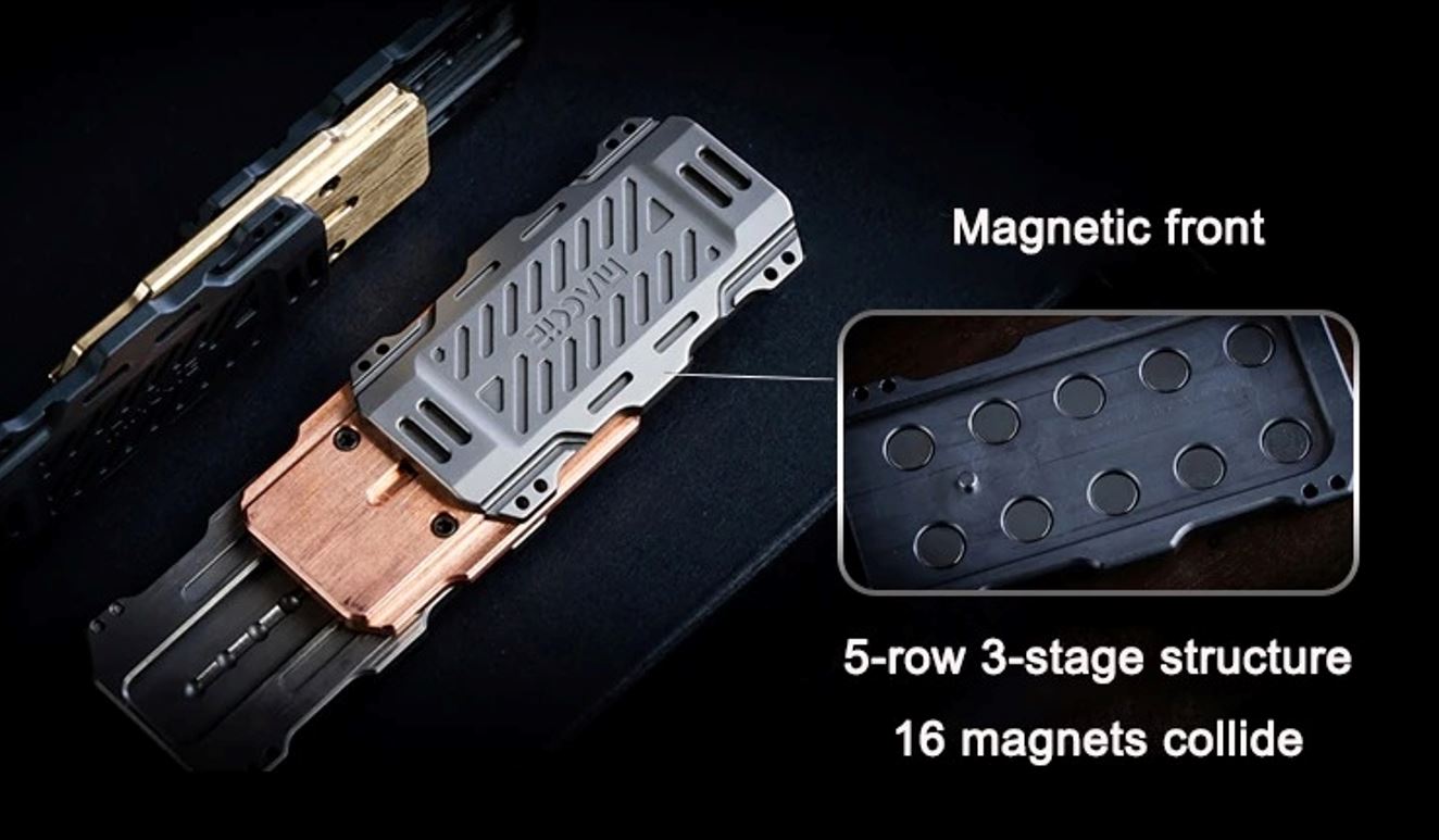 CP2S New Capsule Push Haptic Slider | New CP-2S Haptic Capsule PPB | CP-2S Card Push Pull Haptic Sound Feel Slider for Collection and Gift