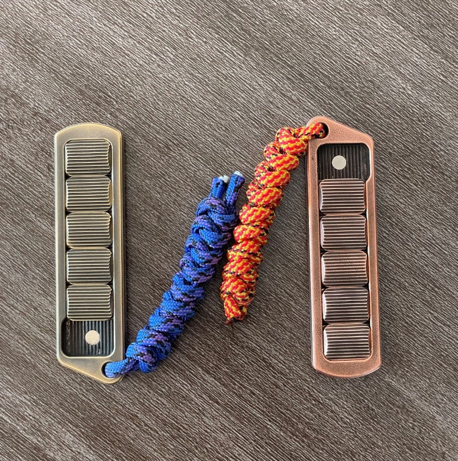 Portable Metal Push Haptic Sound Slider | Mini Hand Metal Push Slider | Portable Metal Hand Haptic Feel Push Slider for Gift and Collection