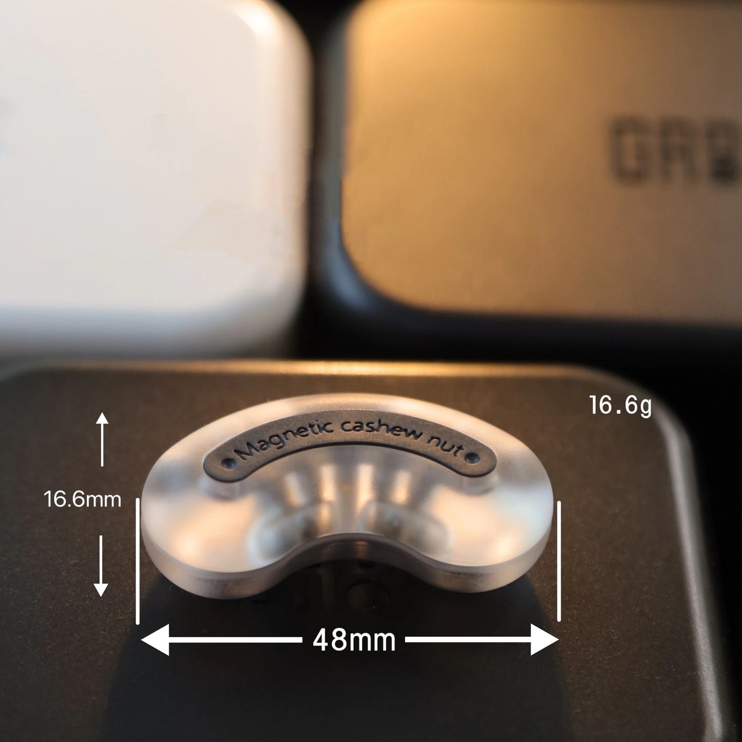 Gao Studio Cashew Nut Hand Push Slider | Gao Studio PC Cashsew Nut Hand Slider |Gao EDC PC Cashew Nut Hand Push Slider for Gift & Collection