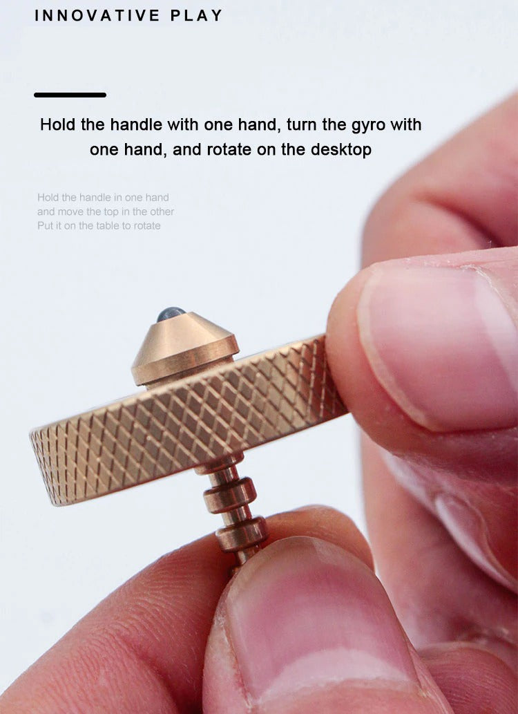 Mini Cyclone Hand Twisted Spinner | Mini Brass Hand Fidget Spinner | EDC Hand Spinner for Gift & Collection